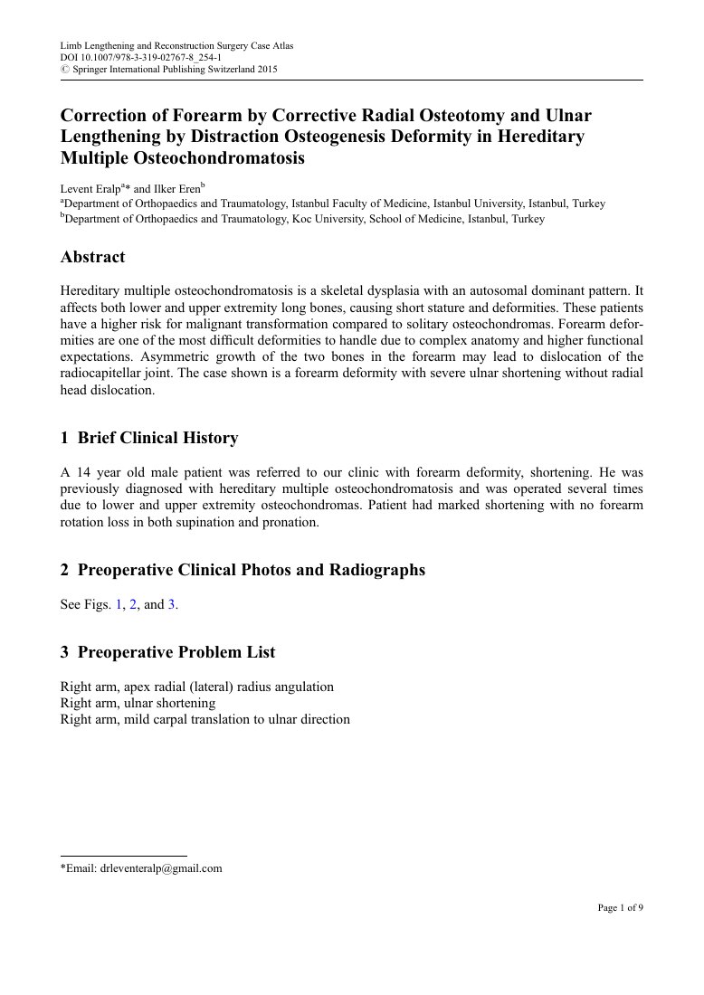 Correction of Forearm Deformity — ilk sayfa